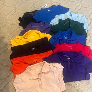 Girls school uniform short sleeve polos